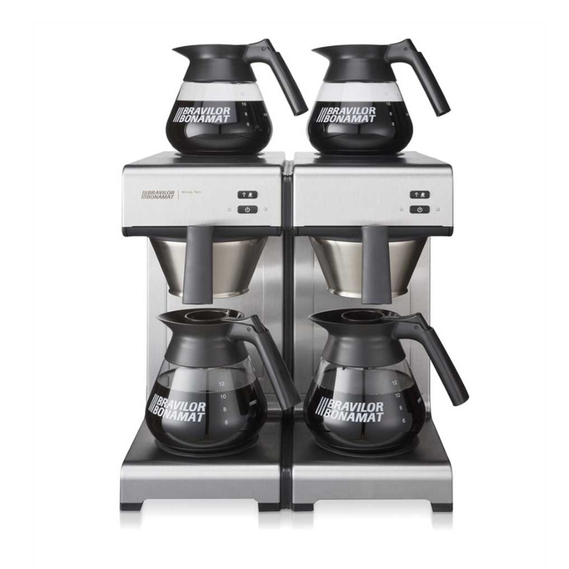 Bonamat - Mondo Twin 230V - 2 filterbryggare utan vattenanslutning - Kaffebryggare