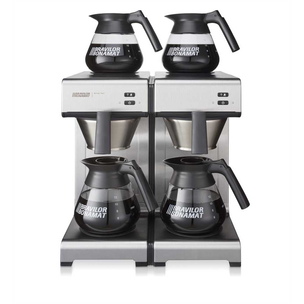 Bonamat - Mondo Twin 230V - 2 filterbryggare utan vattenanslutning - Kaffebryggare