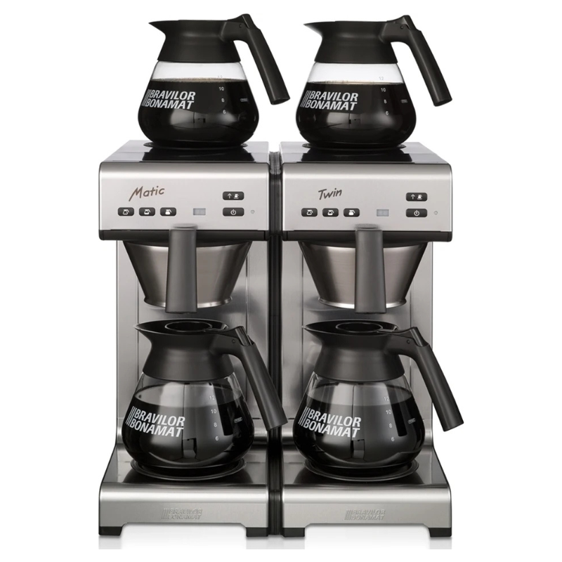 Bonamat – Matic Twin kaffebryggare, inkl. 4 kannor